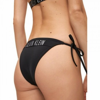 Calvin Klein γυναικείο μαγιό bottom με δέσιμο σε μαύρο χρώμα KW0KW01858 BEH